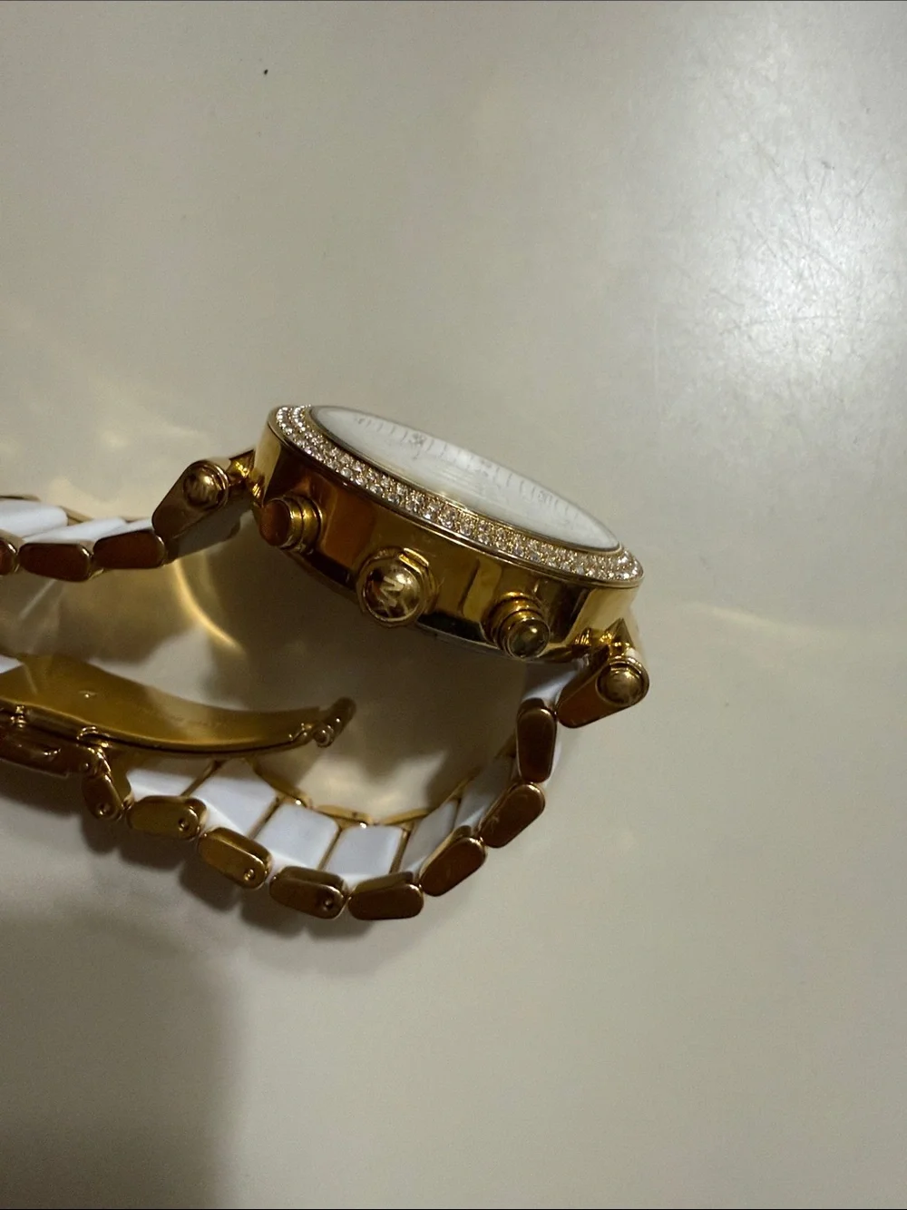 Micheal Kors MK6119 Parker Diamond Watch for parts/not working